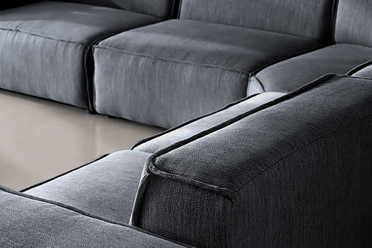 Caelum Modular - Corner Sofa With Ottoman - Night Sky