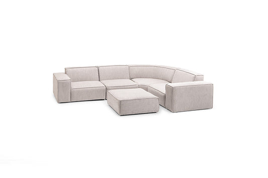 Caelum Modular - Corner Sofa With Ottoman - Taupe