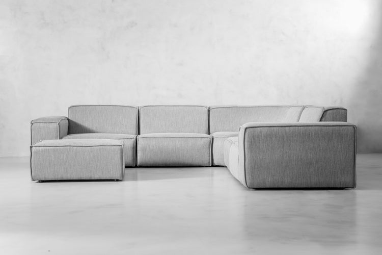 Caelum Modular - Grand Corner Sofa with Ottoman - Mist