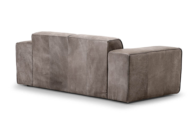 Caelum 2-Seater Leather Sofa - Graphite