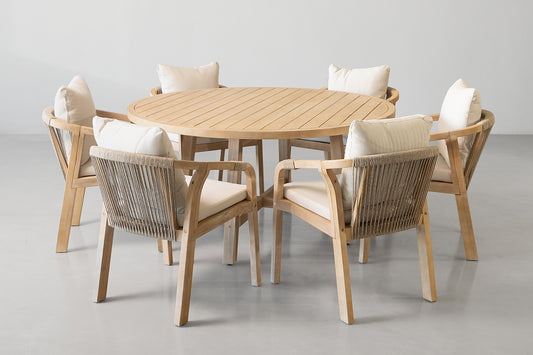 Arrabella Round 6 Seater Patio Dining Set