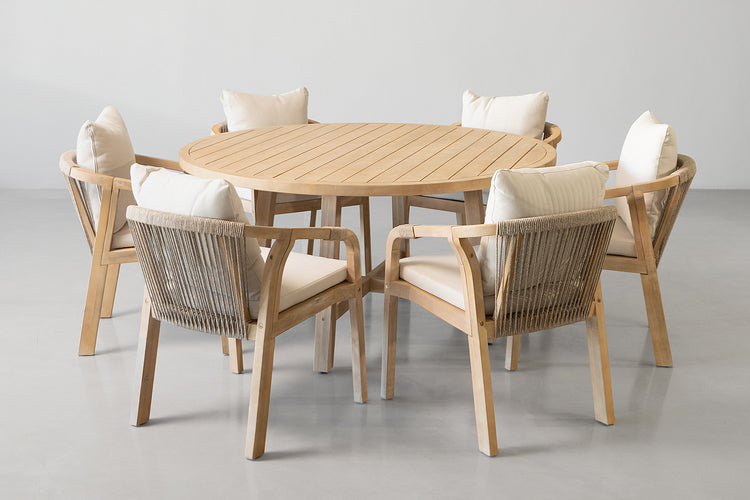 Arrabella Round 6 Seater Patio Dining Set