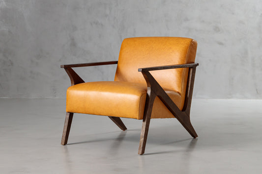 Nile Leather Armchair - Amber