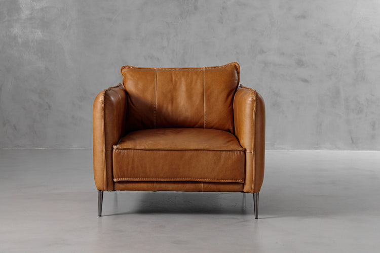 Oslo Leather Lounge Suite - Desert Tan