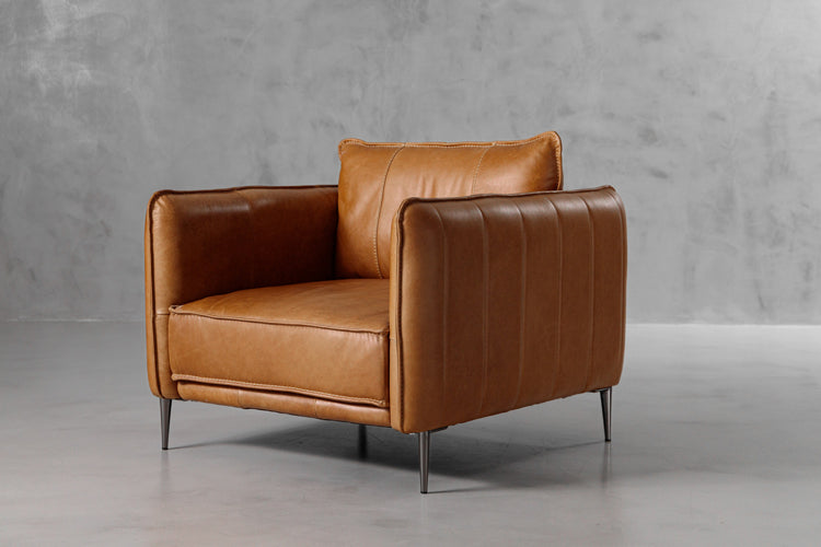 Oslo Leather Lounge Suite - Desert Tan