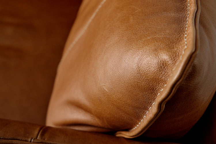 Oslo Leather Lounge Suite - Desert Tan