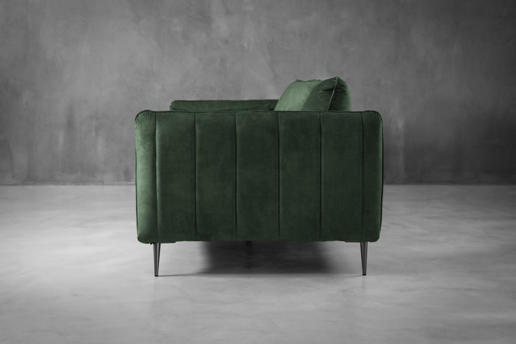 Oslo Velvet 3-Seater Sofa - Aged Forest