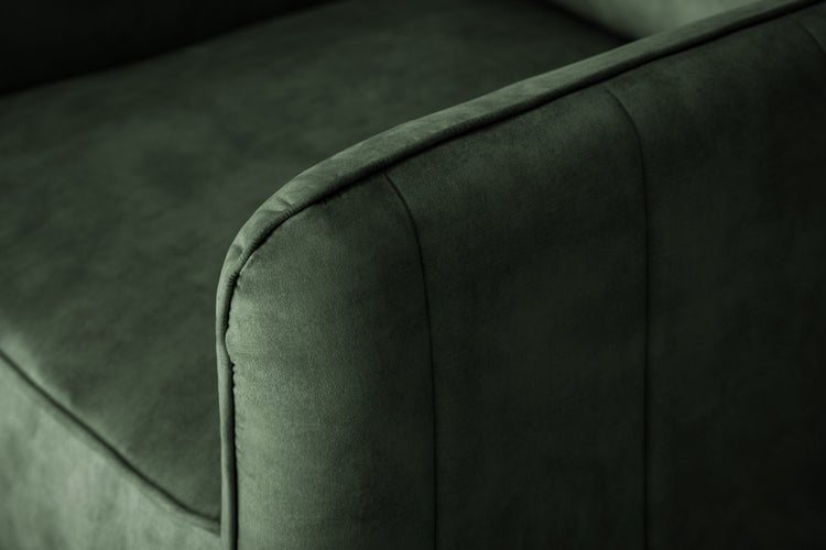 Oslo Velvet Armchair - Aged Forest