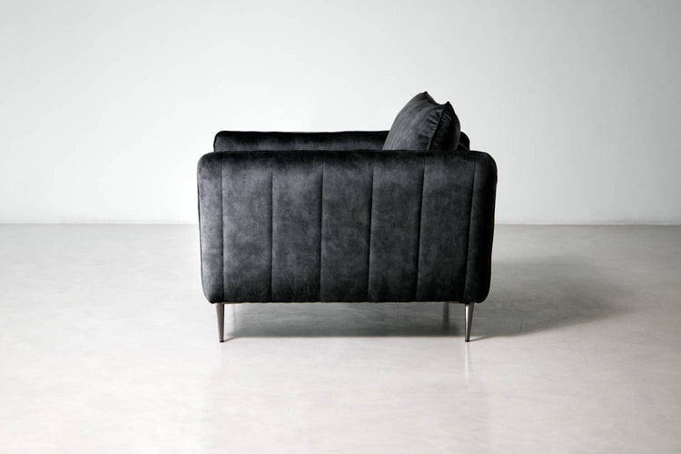 Oslo Velvet Armchair - Aged Mercury