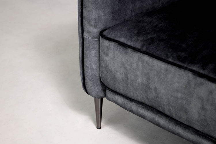 Oslo Velvet Armchair - Aged Mercury