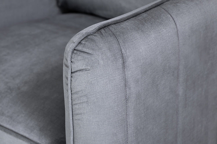 Oslo Velvet Lounge Suite - Grey