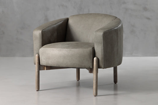 Berlin Leather Armchair - Graphite