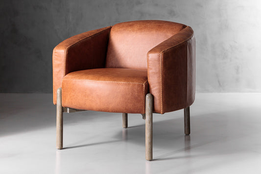 Berlin Leather Armchair - Vintage Tan