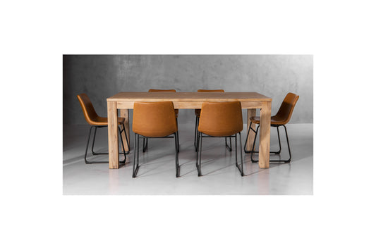 Lyra Harvey 6 Seater Dining Set (1.8m) - Tan